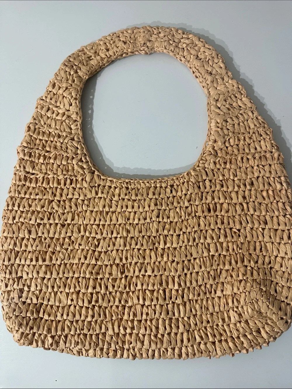 Universal Thread Woven Straw Tote Bag in Natural Beige